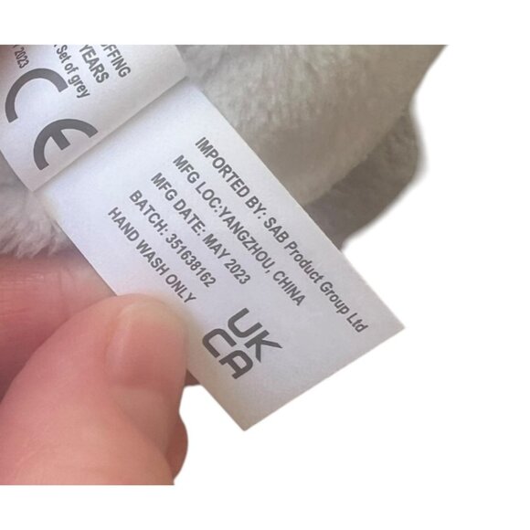 Childlike Behavior Baby Elephant Plush Star Belly Lovey 11" Stuffed Animal Soft - Picture 6 of 6